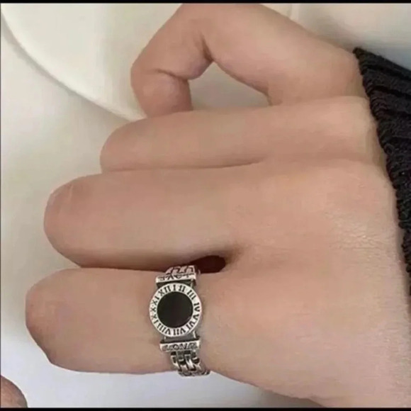 925 Sterling Silver Finger Rings Jewelry Creative
Black Circle - Picture 3 of 7